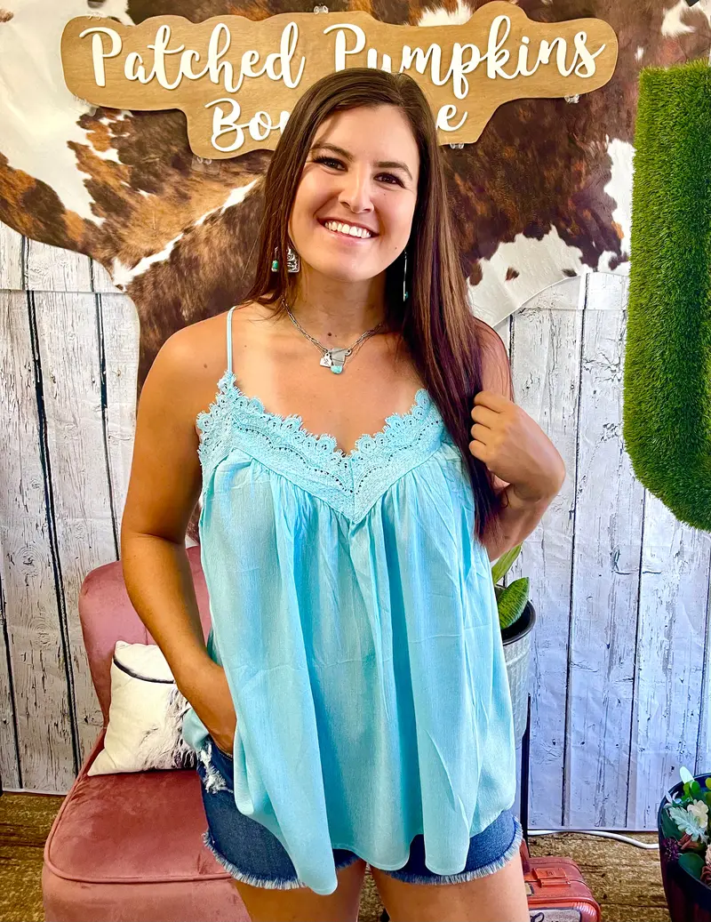 Teresa Tank -Aqua Blue 1
