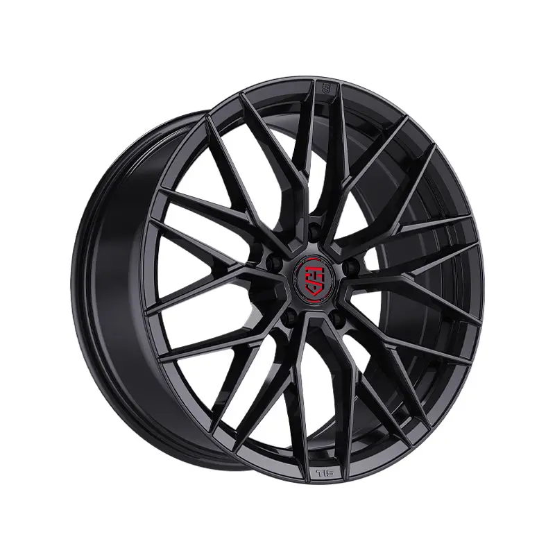 Tis Motorsports 505B 18X8 5X112 66.6 Hub +35 Offset Black Wheel Rim 1