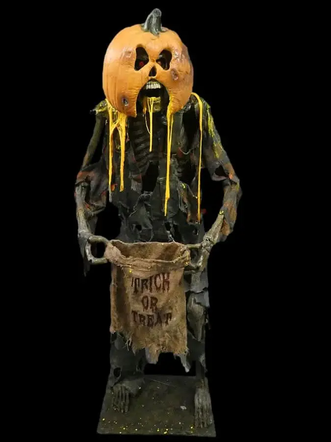 "Trick Or Treat" Skeleton Halloween Animatronic 1