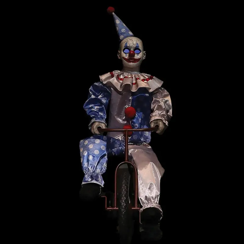 "Tricycle Clown Doll" Electric Animated Halloween Animatronic 1