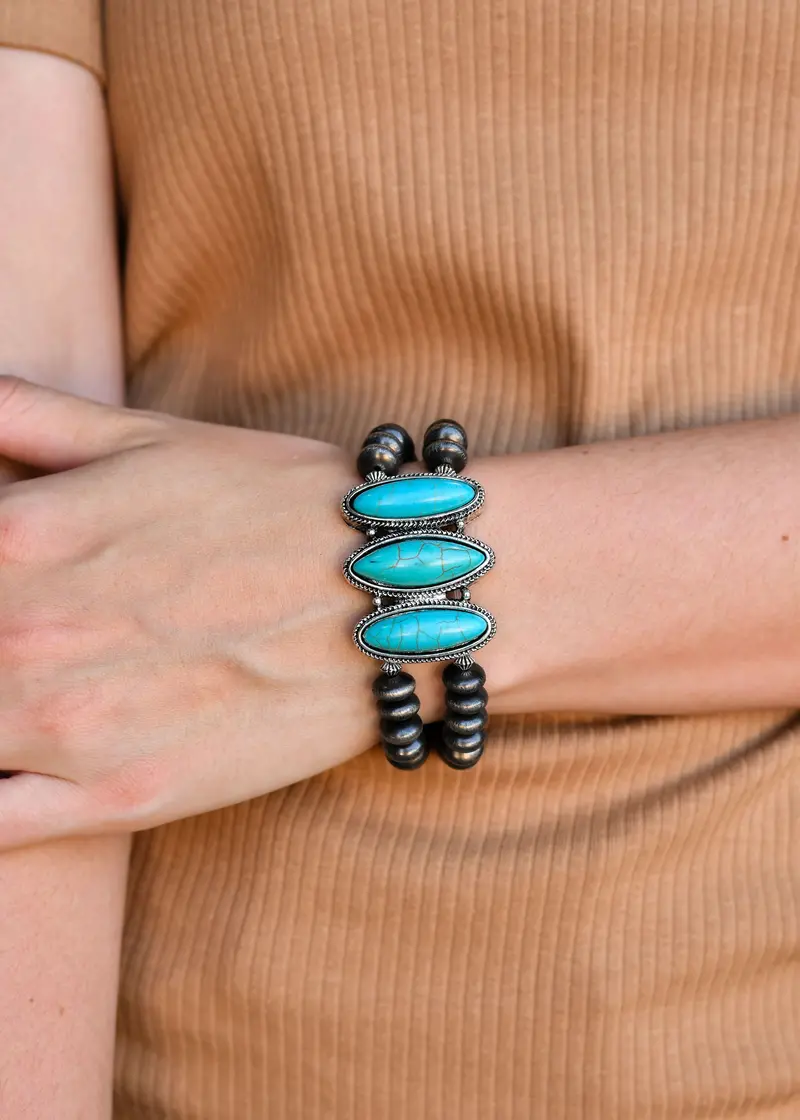 Turquoise Double Strand Bracelet 1