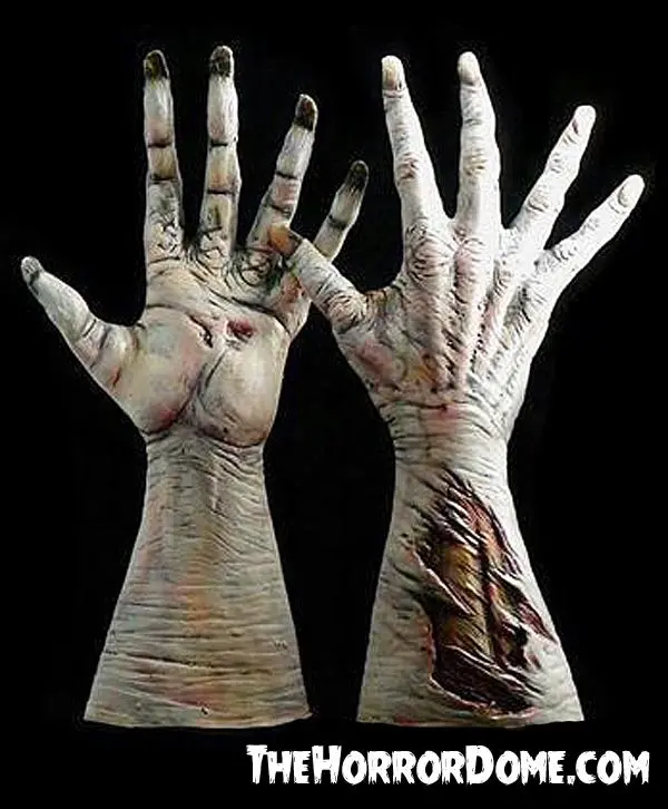 "Ultimate Movie Quality Flesh Zombie Hands" Halloween Costume Gloves 1