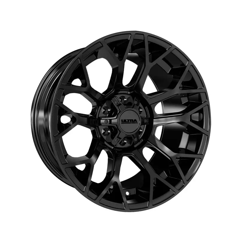 Ultra 127B Tracker 20X10 6X5.50/6X135 106.1 Hub -12 Offset Black Wheel Rim 1