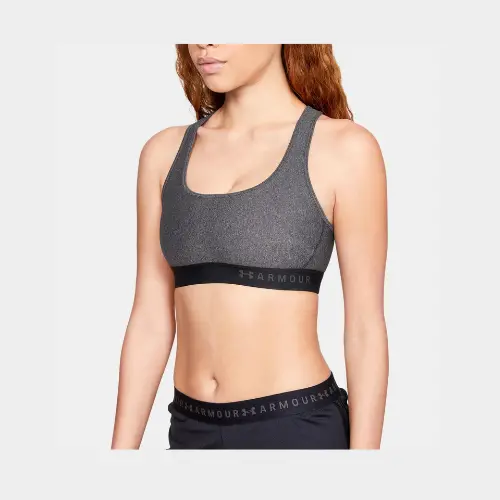 Under Armour Mid T-Back Heathered Sports Bra 1