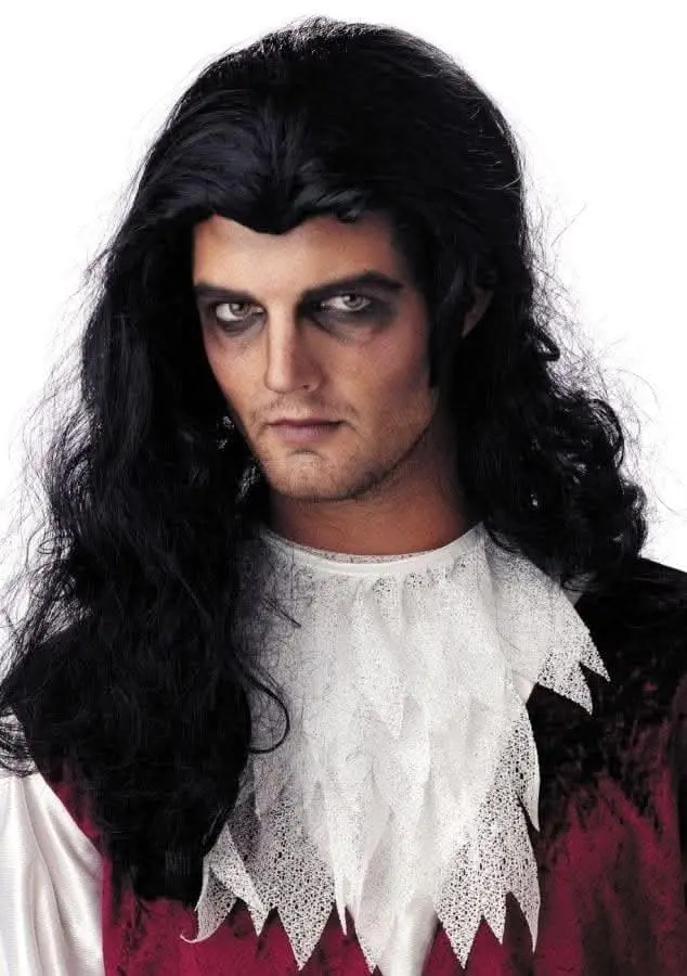 "Vampire Nightlife - Black" Halloween Wig 1