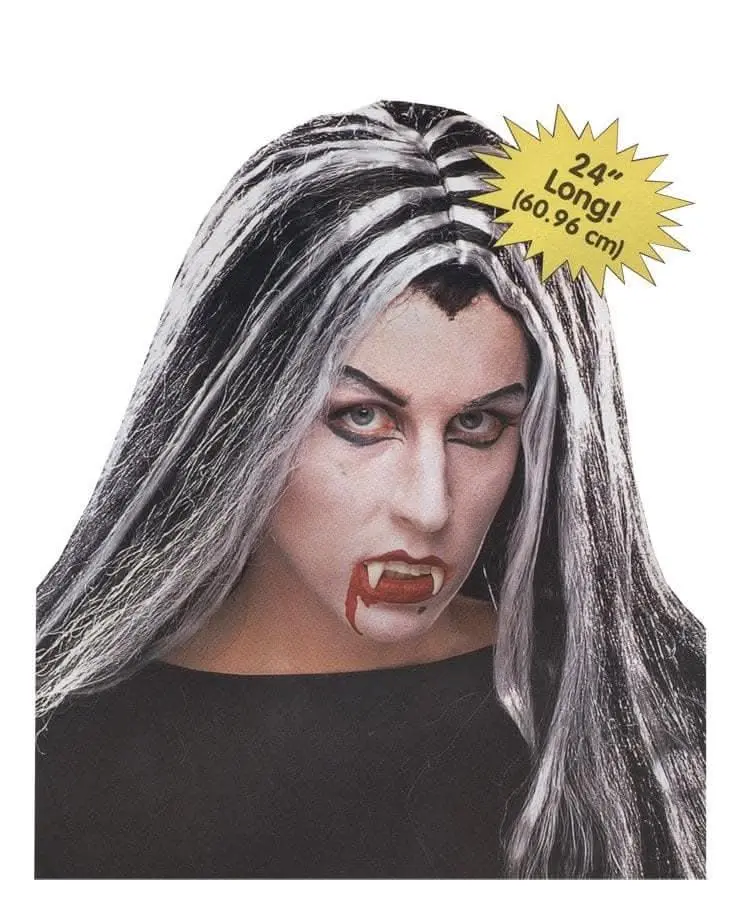 "Vampiress - Two-Toned" Halloween Wig 1