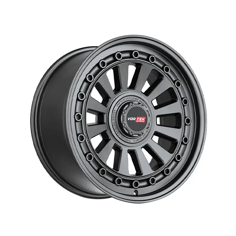 Vortek Vrd-702 Matte Black 17X9 5X127/5X139.7 78.1 Hub 0 Offset Black Wheel Rim 1