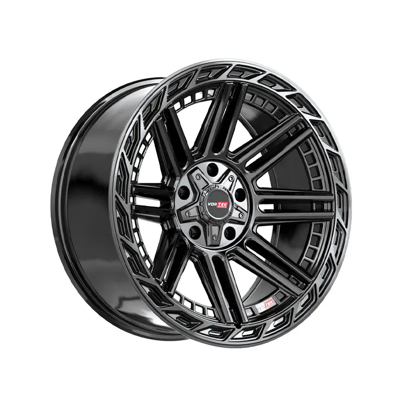 Vortek Vrp-501 Gloss Black 24X11 5X127/5X139.7 78.1 Hub -24 Offset Black Wheel Rim 1