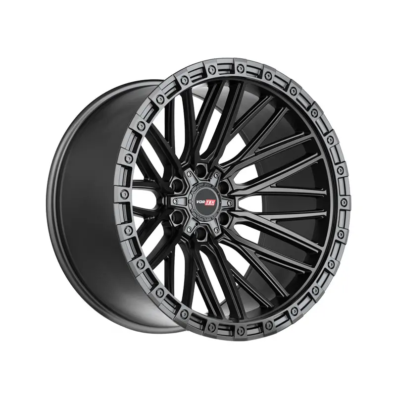 Vortek Vrt-608 Matte Black 20X12 6X135/6X139.7 106.1 Hub -44 Offset Black Wheel Rim 1