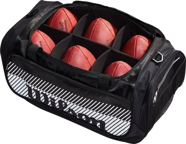 Wilson 6 Ball Football Duffle Bag 1