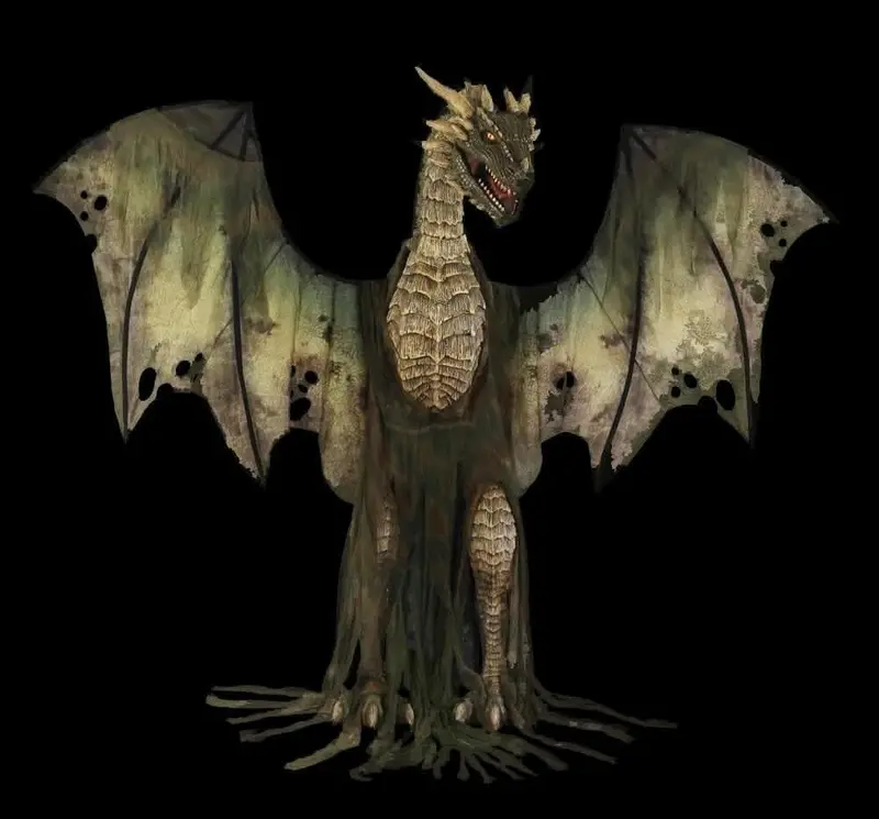 "Winter Forest Dragon" Halloween Animatronic Decoration 1