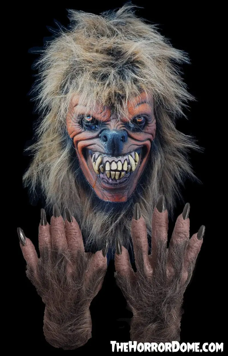 "Wolfman" Hd Studios Mask And Hand Combo 1