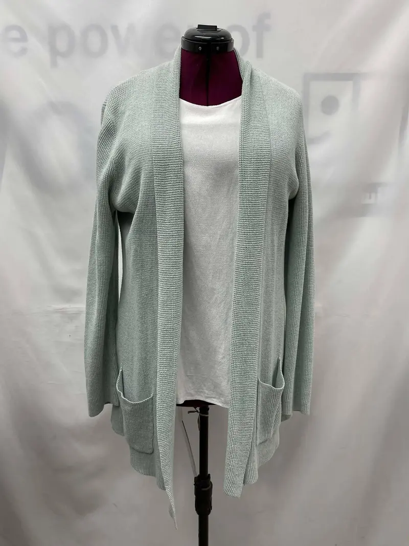 Woman's Joan Vass Long Sleeve Cardigan, Extra Large 1