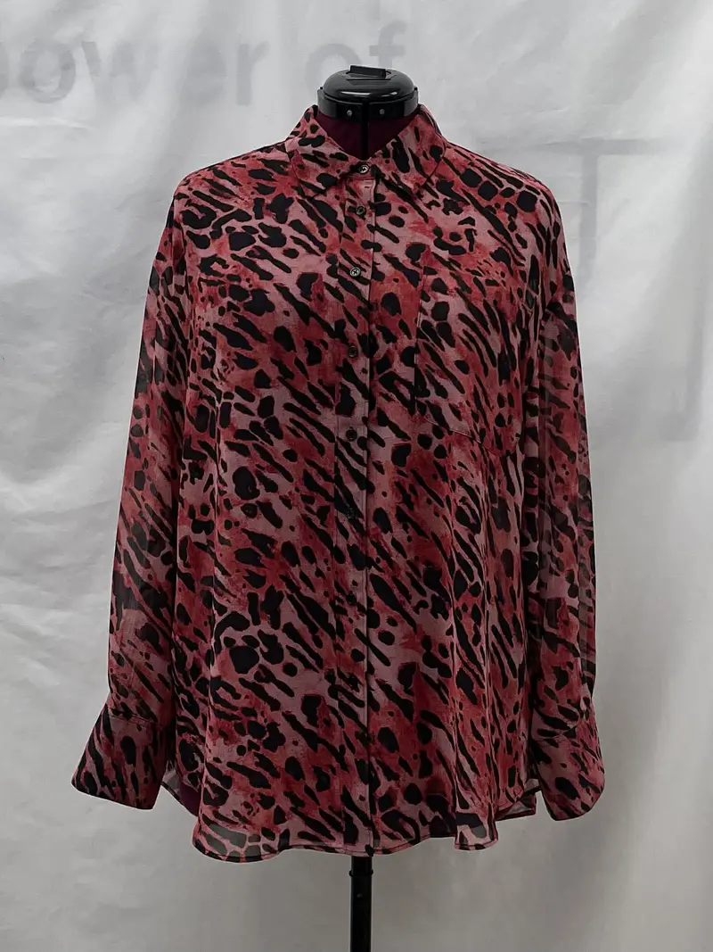 Women's Allsaints Long Sleeve Shirt, Extra Large 1