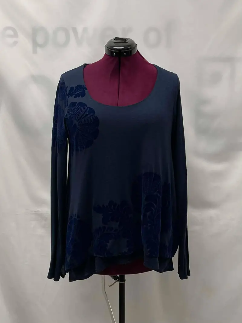 Women's Desigual Long Sleeve Top, Large 1