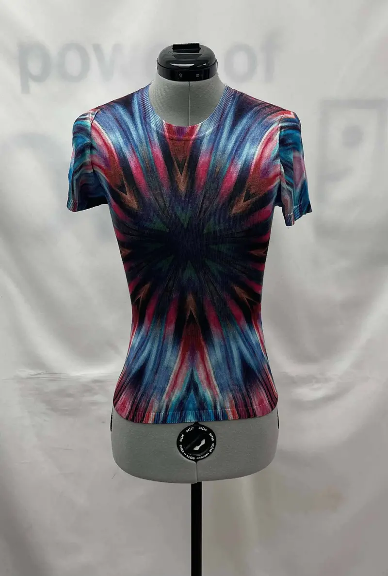 Women's Desigual Short Sleeve Top, Small 1