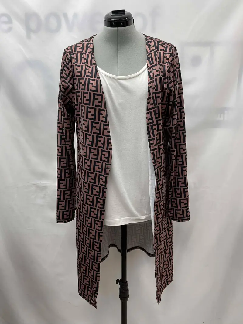 Women's Fendi Long Sleeve Cardigan, Small 1