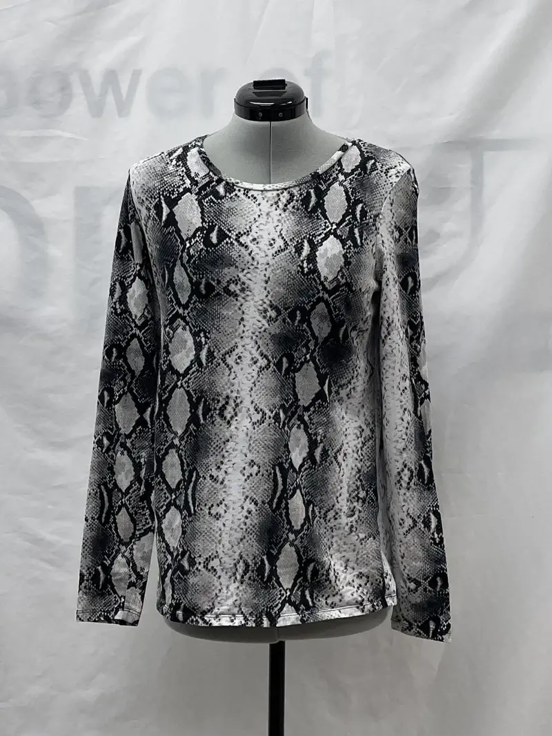 Women's Karl Lagerfeld Long Sleeve Top, Medium 1
