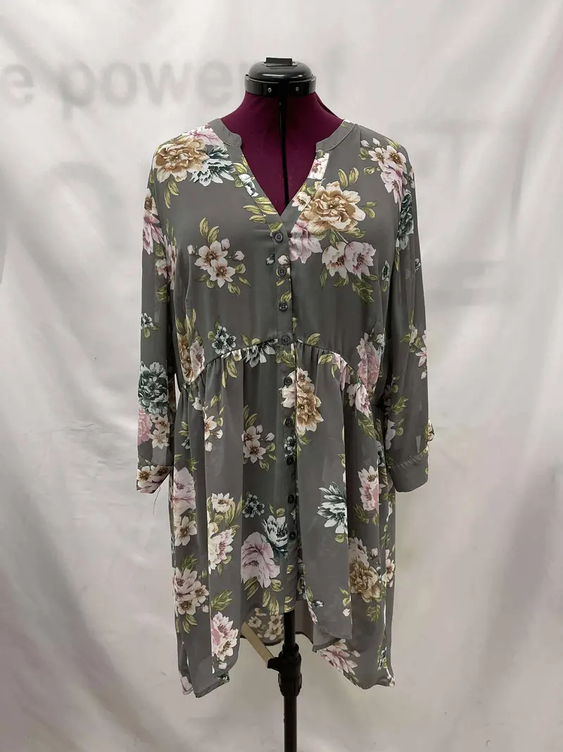 Women's Long Sleeve Blouse, 2 1