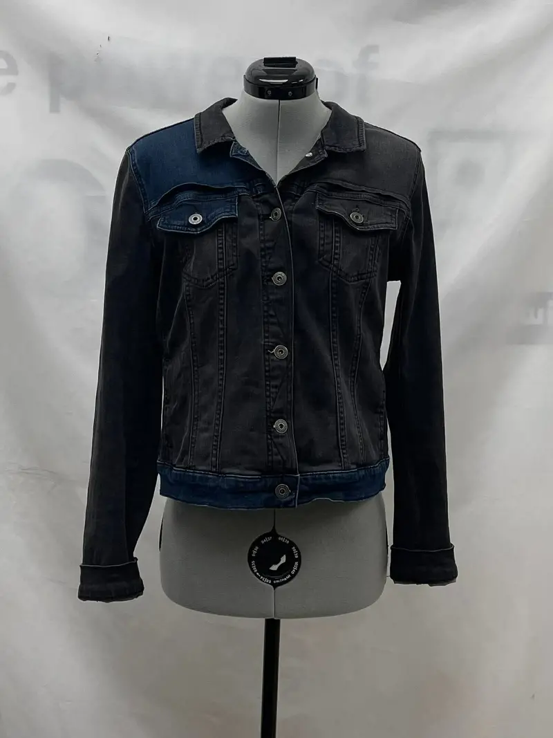 Women's Sandwich Denim Jacket, Medium 1