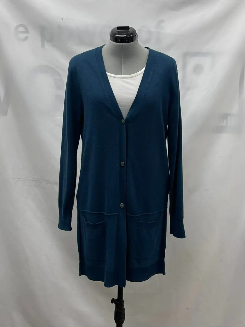 Women's Sandwich Long Sleeve Cardigan, Medium 1