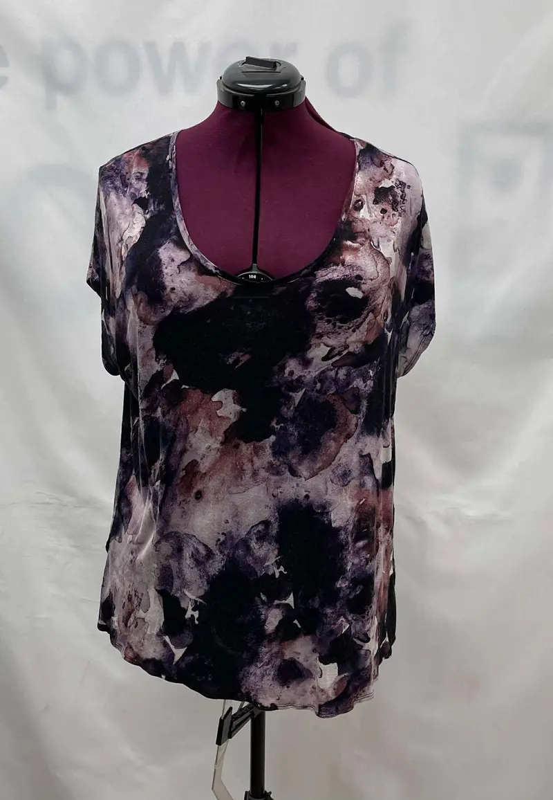 Women's Simply Vera Short Sleeve Top, Extra Large 1