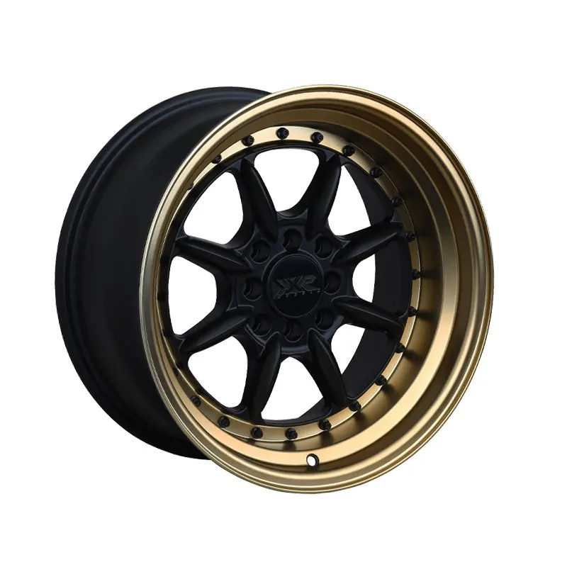 Xxr 002 16X8 4-100 73.1 Hub +20 Offset Flat Black / Bronze Lip Wheel Rim 1