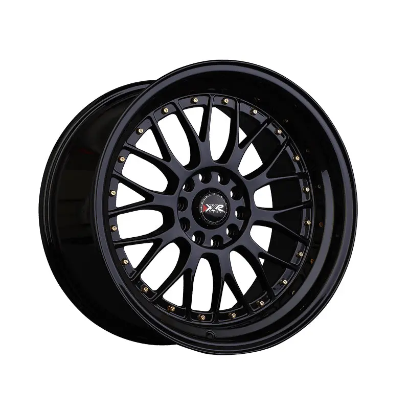 Xxr 521 19X10 5-4.5/5-120 73.1 Hub +25 Offset Black / Gold Rivets Wheel Rim 1