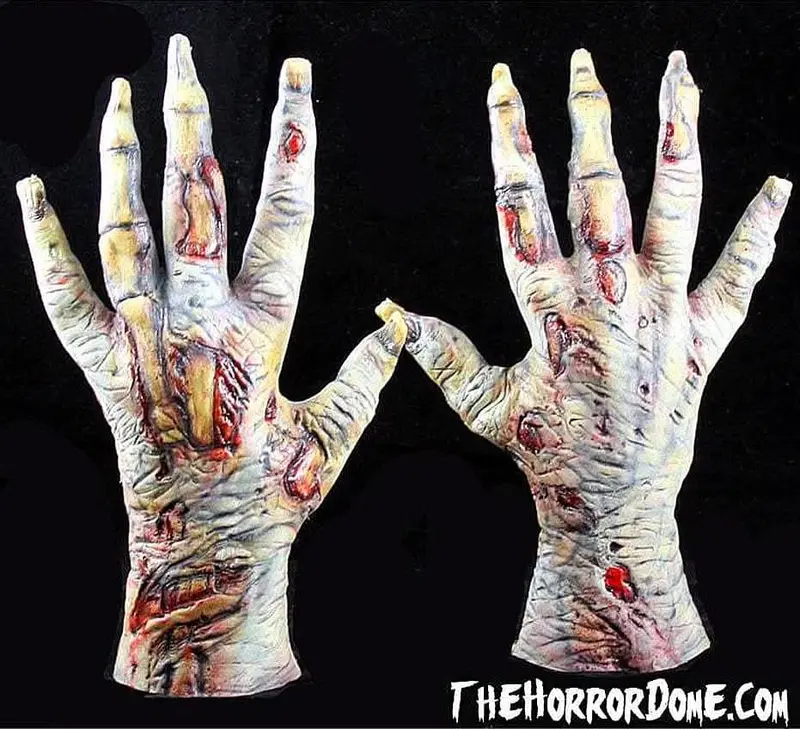 "Zombie Skeleton Hands" Halloween Costume Gloves 1