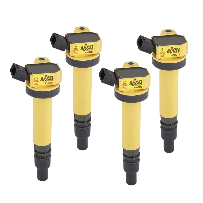 Accel Supercoil Direct Ignition Coil Set – 4-Cylinder Application (140314-4) 1