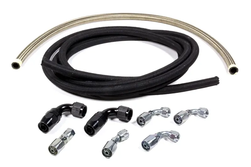 Allstar Performance 48205 Power Steering Hose Kit – Box-To-Bellhousing Mount Configuration 1