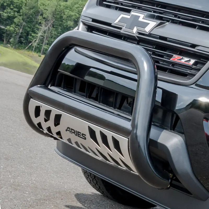 Aries B35-1001 3" Black Steel Bull Bar – Compatible With Select Jeep Commander & Grand Cherokee Models 1