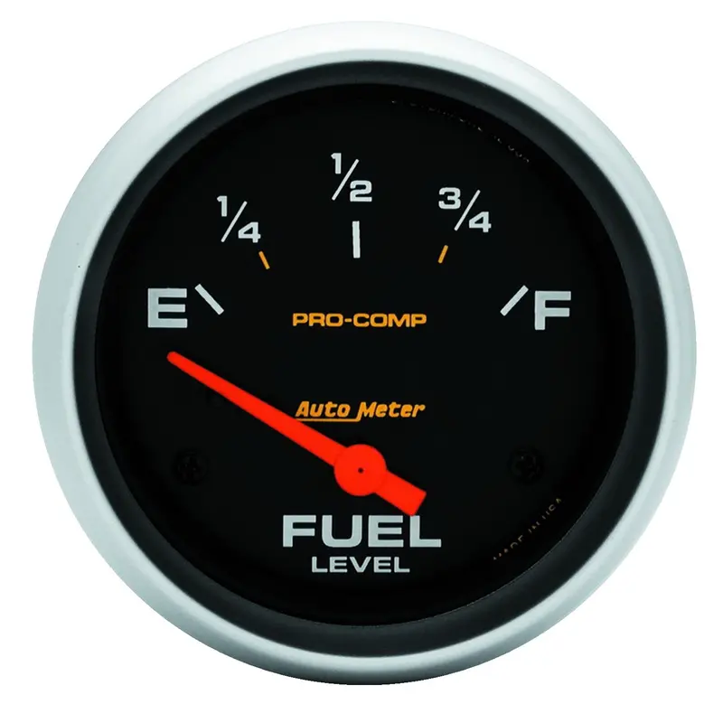 Autometer 5417 2-5/8" Electric Fuel Level Gauge — 240Ω To 33Ω Sending Unit Compatible 1