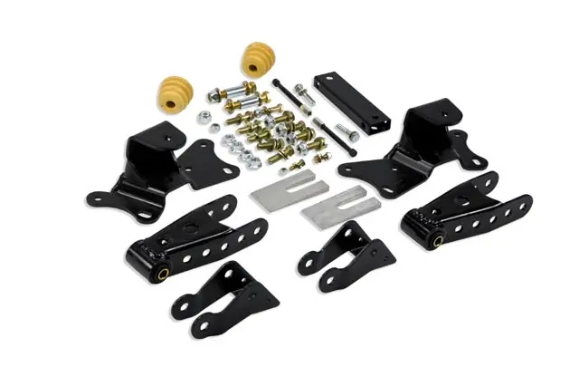 Belltech 4-Inch Drop Leaf Spring Kit – Front Hanger And Rear Shackle Set 1