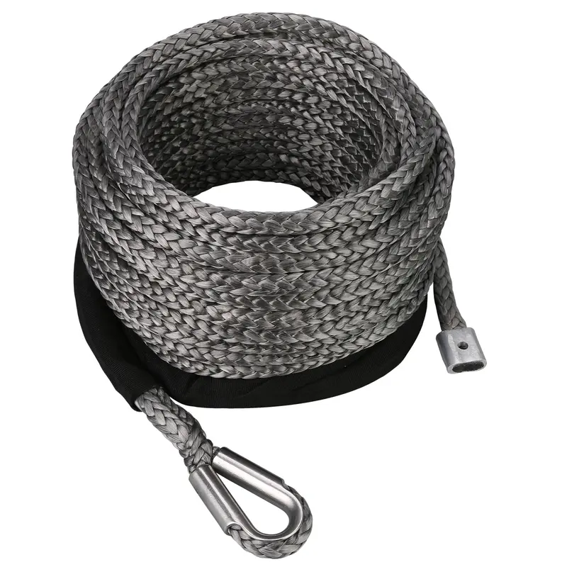 Bulldog Winch Synthetic Rope – 9Mm X 100Ft, Rated For 9,500–17,600 Lbs Pull Capacity 1