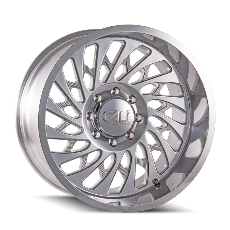 Cali Off-Road Switchback Polished Aluminum Wheel – 24X12 Inches, 8X165.1, -51Mm Offset 1