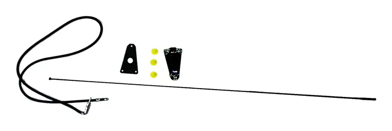 Crown Automotive Black Jeep Antenna Kit With Mounting Bracket (Part #82200683K) 1