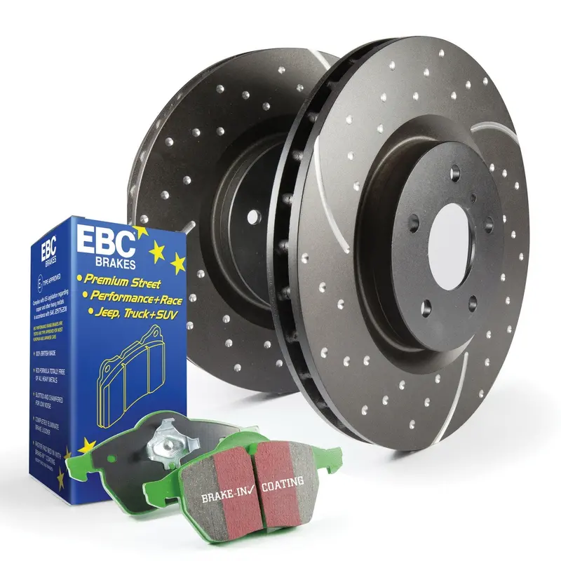 Ebc S10Kf1163 Greenstuff 2000 Brake Kit – High-Performance Street Pads With Gd Series Rotors 1
