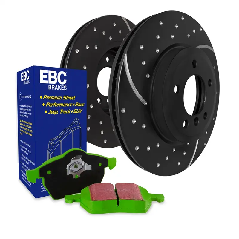 Ebc S3 Greenstuff Brake Kit With Gd Drilled & Slotted Rotors – High-Performance Stopping Power For Trucks & Suvs 1