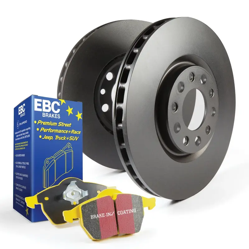 Ebc Yellowstuff Brake Pad Kit With Rk Slotted Rotors For S13 1