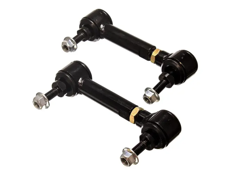 Energy Suspension 9.8169G Pivot-Style Adjustable End Links; Black; Rear; End Link; 3 3/4 In. - 4 3/4 In.; 1