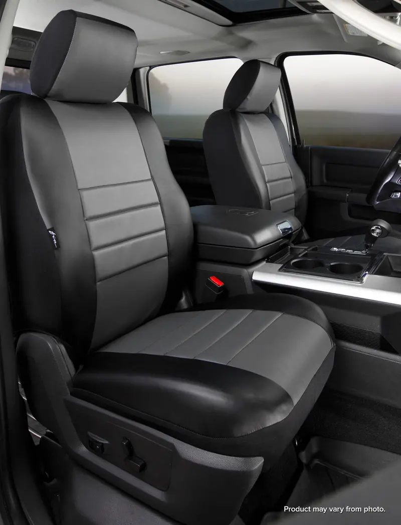 Fia Leatherlite Custom Seat Covers – Premium Gray Fabric With Tailored Fit For Daily Comfort 1