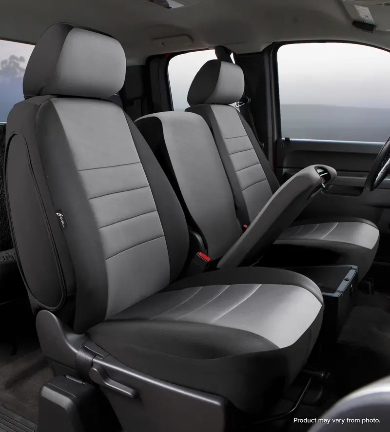 Fia Neo™ Gray Neoprene Custom Truck Seat Covers – Precision-Fit For Full Protection 1