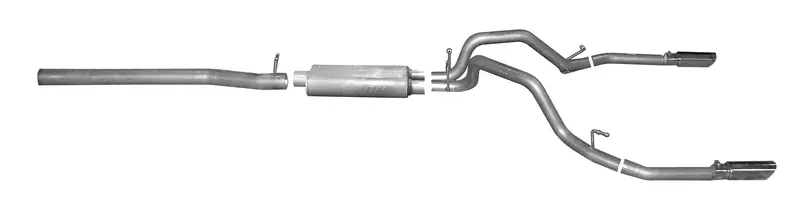Gibson Performance 65680 Stainless Steel Cat-Back Dual Exhaust System – Split Rear Exit Configuration 1