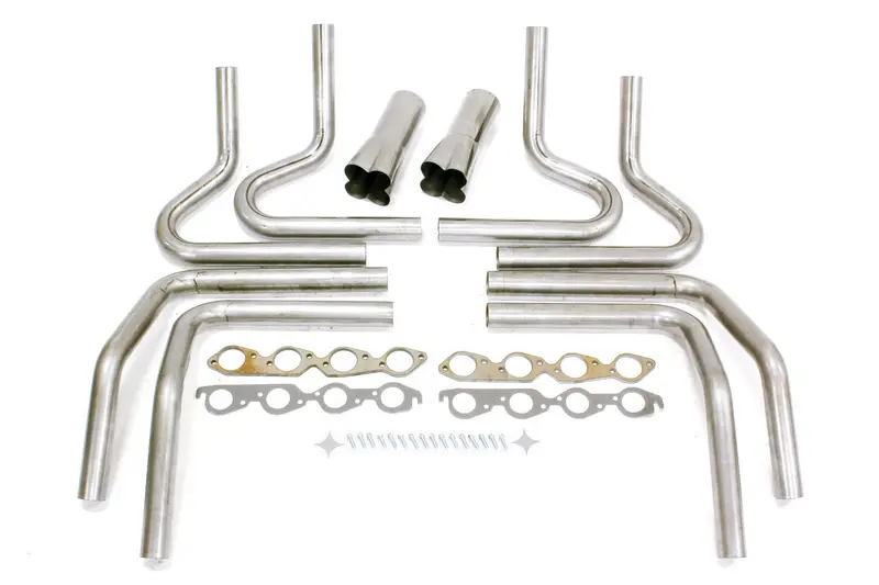 Hedman 65675 2.25-Inch Big-Block Chevy Weld-Up Exhaust Header Kit With 4-Inch Weld-On Collector 1