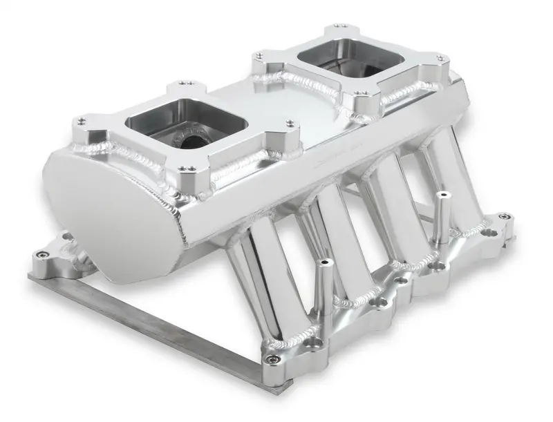Holley Sniper Hi-Ram Intake Manifold – Fabricated Aluminum Design For Carbureted Or Efi Applications – Model 829071 1