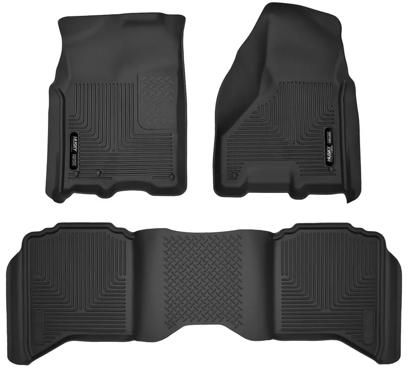 Husky Liners Front And Second-Row Floor Mats – Durable All-Weather Interior Protection 1