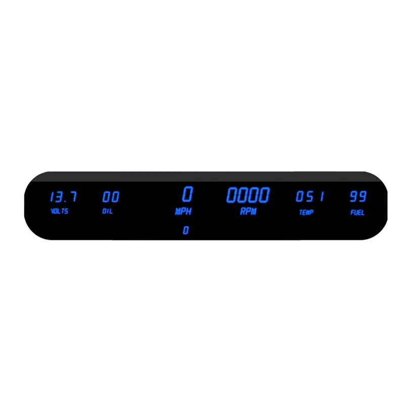 Intellitronix Dp10002B Six-Gauge Digital Dash Panel With Blue Led Backlighting 1