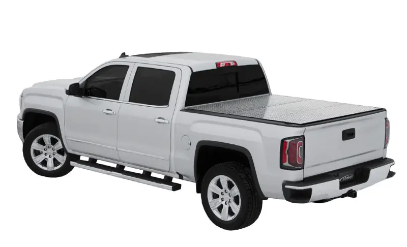 Lomax Diamond-Texture Folding Hard Tonneau Cover For 2020+ Jeep Gladiator (5-Foot Bed) 1