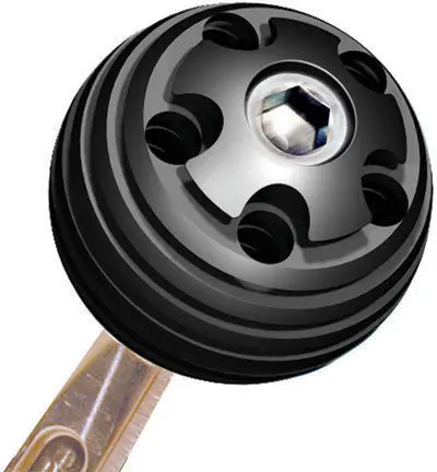 Longacre 52-22601 Shifter Knob Alum 3/8In-16 1
